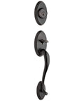 Shelburne Single Cylinder Handleset With Lido Lever And SmartKey In Venetian Bronze For Exterior Keyed Entry ReKey In Seconds Fully Reversible Interior Lever Fits Both Right And Left Hand Doors