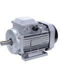 Rock Solid 1HP Industrial Electric Motor With Three Phase Power At 220 Or 380 Volts, grey and metal design for durable performance.