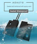 Dual NC NO Magnetic Reed Switch Proximity Sensor For 127V Systems, waterproof design with epoxy resin, black housing