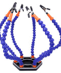 Six Flexible Arm Soldering Clamp Handy Third Hand Tool with Adjustable Helping Hands for PCB Soldering Electronics Hobby Craft