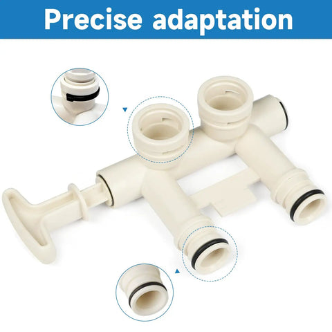 Water Softener Clip Kit For GE Kenmore Whirlpool Morton Systems Fits WHES30 M34 MSD27 with O-rings and valve close-up