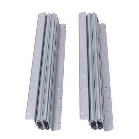 Undermount Heavy Duty Drawer Slide With Thickened Cold Rolled Steel For Stair Bottom Cabinets, 32 Inch Concealed Runner Glide, Built To Last Up To 120kg (264.6lb), Adjustable Length 800 To 1850mm, Ultra Durable High Cycle Rail, pair of gray slides