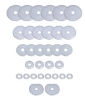 Premium Polyurethane Body Mount Bushing Kit washers for 1980-1998 Ford F-Series, enhancing alignment and rigidity for 2WD/4WD.