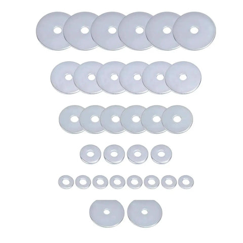 Premium Polyurethane Body Mount Bushing Kit washers for 1980-1998 Ford F-Series, enhancing alignment and rigidity for 2WD/4WD.