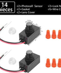 2 Pack Dusk To Dawn Outdoor Lighting Sensor Switch With Wall Plate 120 To 277 Volt Photocell Light Sensor components
