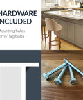 Heavy Duty Universal Shelf Brackets For Floating Vanities And Buffets Rock Solid Steel L Brackets With Sleek Matte Black Look No Fuss Installation For Kitchen Counters And Desk Organization Quick Mount 12 Inch Span with included lag bolt hardware.
