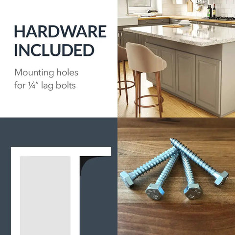 Heavy Duty Universal Shelf Brackets For Floating Vanities And Buffets Rock Solid Steel L Brackets With Sleek Matte Black Look No Fuss Installation For Kitchen Counters And Desk Organization Quick Mount 12 Inch Span with included lag bolt hardware.