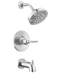 Saylor 14 Series Chrome Tub And Shower Trim Kit With Five Pro Grade Spray Options Including Full Body Spray And Massage, Trim Only Not Including Rough In Valve
