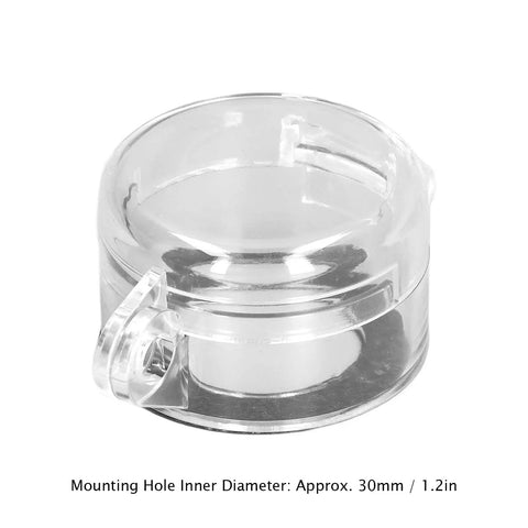 Push Button Switch Guard Cover 30mm Plastic Round Shield For Industrial Panels And Electrical Systems, No Nonsense Emergency Stop Lockout Protector To Prevent Accidental Presses, Durable PC Material, Easy Mounting.