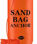 Heavy Duty 500D PVC 25 Pound Sand Anchor Bag Kit For Watercraft Waterproof Dry Bag 2 In 1 Jet Ski Anchor Bag with rope and clip