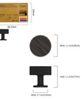 10 Pack Oil Rubbed Bronze Cabinet Knobs For Kitchen And Bath Cabinets Easy To Install Durable Metal Pulls That Elevate Any Drawer Or Dresser Upgrade Your Space With Classic Vintage Style., 28mm round knob, 27mm tall, oil rubbed bronze metal