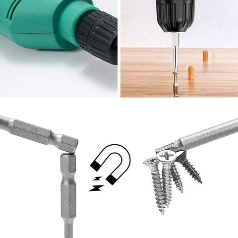 Torx Screwdriver Bit Set With Magnetic Quarter Inch Drive, 12 Pieces T6 T7 T8 T9 T10 T15 T20 T25 T27 T30 T40, S2 Steel shown in use
