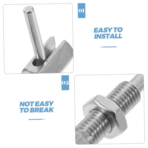 Heavy Duty Stainless Steel Spring Plunger Locking Pin With Retractable Handle showing secure spring loaded mechanism.