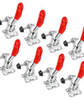 8 Pack Quick Release Toggle Clamps Set, 60 Lb Holding Capacity, 201A Horizontal Clamps for Woodworking Jigs and Fixtures