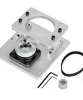 Heavy Duty Hollow Rotary Actuator With Top Shelf Accuracy Rotating Platform For 86 Stepper Motor, CNC aluminum, includes pulleys and belt.