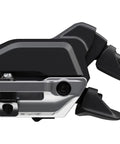 Black XTR SW-M9250-IR Rapid ES Di2 Wireless Shifter for Right Hand 11-12-Speed I-Spec EV side view with visible buttons.