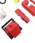 All In One Electrical Lockout Tagout Kit With 8 Locks And 6 Hole Hasp, Nylon PA Circuit Breaker Lockout Devices with keys and hasp