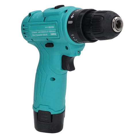 12V Cordless Drill Driver Boasting Hella Torque Up To 52 Newton Meters Quick Change Chuck Dual Gearing Heavy Cell Battery Tough Frame