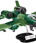 Armed Forces A-10 Thunderbolt II Warthog Aircraft Building Kit With 667 Pieces, 1 To 48 Scale, on display stand