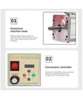 Beefed Up Brushless Servo Motor Kit Adjustable 550W 750W 1100W 2200W For Sewing Machines And Lathes with aluminum head and controller