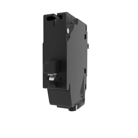 20 Amp 120 Volt Tandem CAFCI Circuit Breaker 1 Pole QTAN Type Dual Circuits With LED Trip Indicators side view