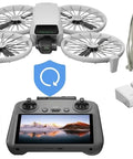 Dope Fly More Combo With Dual Screen Remote, 4K UHD Drone Camera For Adults, Palm Takeoff, Auto Return, 3 Batteries, NYC Care Bag