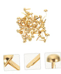 100 Pcs Decorative Nails For DIY Projects Antique Miniature Fasteners For Scrapbooking Hinges And Home Decor Wear Resistant Paper Crafts Brads Clips For Greeting Cards Photo Albums And Card Makers