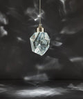 Modern Nickel Crystal Pendant Light Dimmable LED Fixture For Kitchen Island And Dining Room, Luxe diamond shape