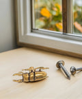Two Piece Brass Beetle Drawer Knob Set For Dressers And Cabinets Cool Bug Cabinet Pulls With Vintage Gothic Cottagecore Retro Style