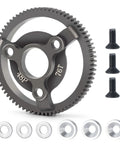 Aluminum Spur Gear Set 76T with screws and washers for 1/10 Traxxas Slash 2WD RC Cars, 48P durable upgrade part