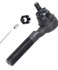 Front Tie Rod Drag Link Kit For 1997 1998 1999 2000 2001 2002 2003 2004 2005 2006 Jeep Wrangler TJ Includes Outer Drag Link Two Front Left Outer Tie Rod Ends And Right Inner Tie Rod End For Heavy Duty Beefed Up Suspension Replacement., black steel steering linkage parts with cotter pin and grease fitting