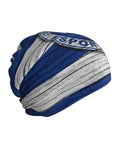 Unisex Microfiber Neck Warmer Face Mask For Cold Weather Outdoors Bandana Style Gaiter with blue and white stripes