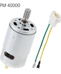 Beefed Up 24V 40000 RPM High Speed DC Motor With Fine 10 Teeth Gear Upgrade For Ride On Cars And Remote Control SUVs Powerful Electric Motor Replacement For Fast Hobby Rigs