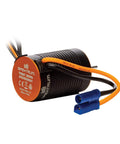 Side view of Drop-In Brushless Motor And ESC 2-In-1 Combo For One Eighteen Scale RC Cars, 6000Kv Power, Integrated 20A ESC, with EC2 connector.