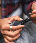 Close-up of tightening cord on Ultralight Hammock Underquilt Insulated Camping Quilt For Warm Sleep Under Your Hammock Water Resistant
