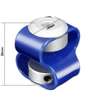 Flexible Shaft Coupler 18Mm Diameter 28Mm Length With 6Mm To 6Mm Bores Hella Flexible Tpu Elastomer Core Aluminum Clamping Hub at a side angle.