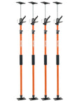 VEVOR 4-Pack Cabinet Support Poles, Heavy Duty Telescopic Steel Jack Props for drywall, adjustable height up to 154 lbs.