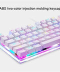 Wired Mechanical Gaming Keyboard With Slick Clicky Feel And Vivid RGB Backlight Built For PC Players Demanding lightning fast typing with colorful keycaps.