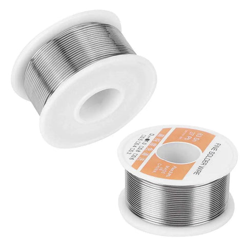 No Clean Rosin Core Solder Wire 1.0mm 100g High Purity Tin Lead Alloy on white plastic spool for electronics repair