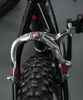 Front And Rear C Type Bike Brake Calipers Set All In One With Levers And Inner And Outer Cables For Mountain And Road Bikes Silver