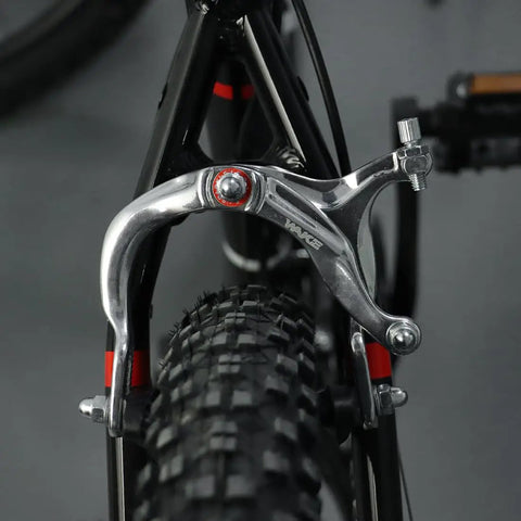 Front And Rear C Type Bike Brake Calipers Set All In One With Levers And Inner And Outer Cables For Mountain And Road Bikes Silver