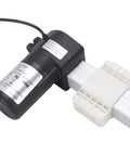 Beefy Heavy Duty Electric Linear Actuator Featuring 400mm Stroke And 2000N Load Capacity For Electric Recliner Replacement motor and connector close-up