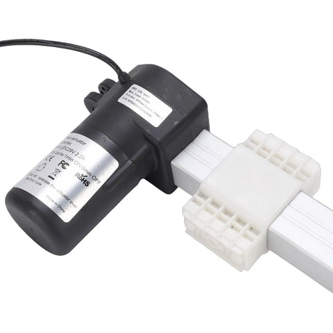 Heavy Duty 400 Mm Linear Electric Actuator With Strong Dc Motor drives smooth silent lift, featuring ABS enclosure and wiring.