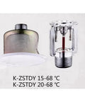One Piece Automatic Upright Hidden Fire Sprinkler Stainless Steel Heavy Duty Emergency Rescue Accessory With Performance For Ultimate Home Security And Blaze Defense ZSTDY 8093 Model displayed from multiple angles.