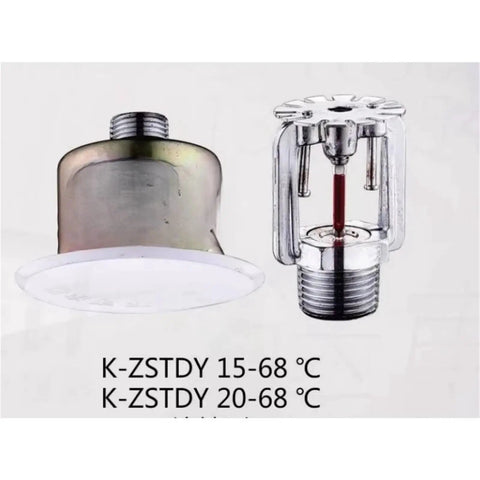 One Piece Automatic Upright Hidden Fire Sprinkler Stainless Steel Heavy Duty Emergency Rescue Accessory With Performance For Ultimate Home Security And Blaze Defense ZSTDY 8093 Model displayed from multiple angles.