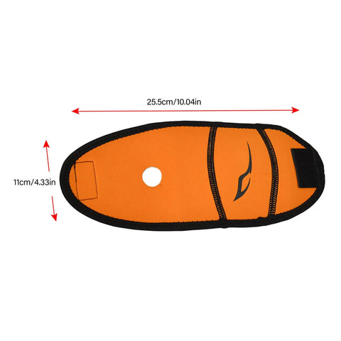 Neoprene And Nylon Diving Regulator Cover For Second Stage Head Shield Dust Protection with dimensions 25.5cm x 11cm.