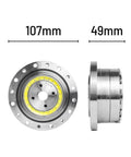 High Precision Harmonic Drive Reducer For Stepper Motors CSF 25 II Strain Wave Gear Reducer, front and side view, dimensions 107mm x 49mm