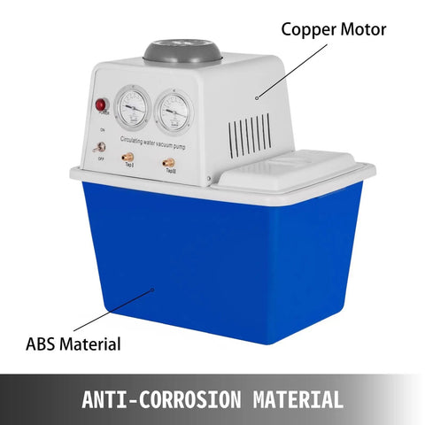 15L Circulating Water Vacuum Pump With 60L Per Min Flow Rate Dual Purpose Lab Equipment For Coolant And Suction Use In Research Or Diy Chemical Projects Quiet Abs Tank Design
