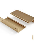 Champagne Bronze Cabinet Pulls 3 Inch Finger Pulls For Cabinets 30 Pack Aluminum Alloy Hardware