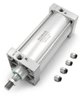 Workhorse Pneumatic Air Cylinder 100 mm Bore 175 mm Stroke Double Acting Single Rod M20 By One Point Five Threaded Rod